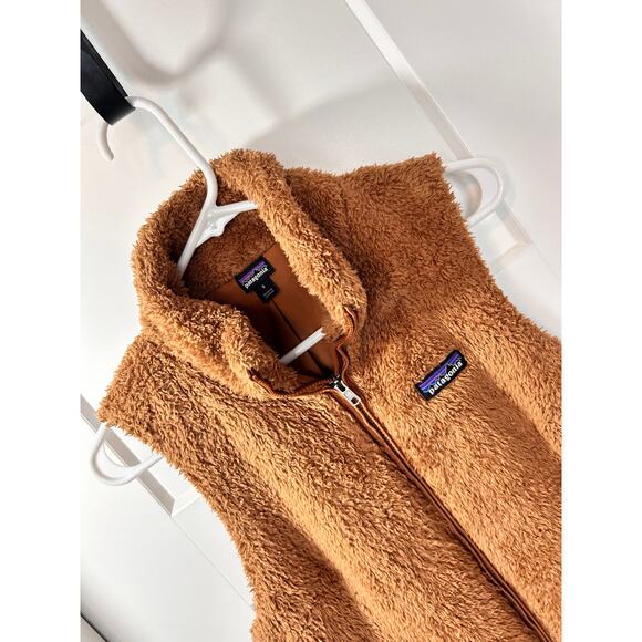 Patagonia Women's Los Gatos Fuzzy Sherpa Fleece Full Zip Vest Brown Size‎ Small - Picture 3 of 12